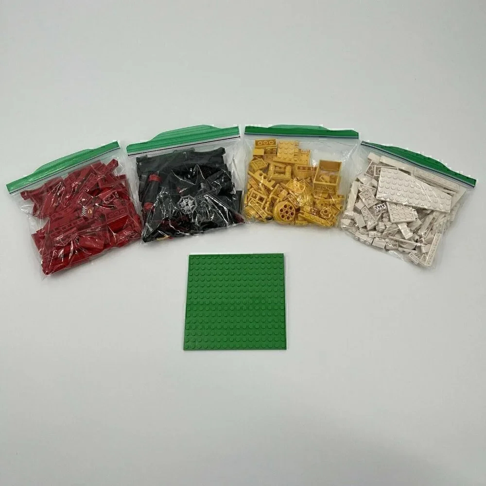 1 Pound Lego Bricks Pieces Parts Random Colors Sorted Red Black Yellow White